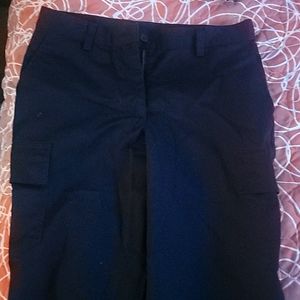 Black work cargo pants